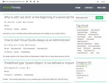 Tablet Screenshot of anandpandey.com